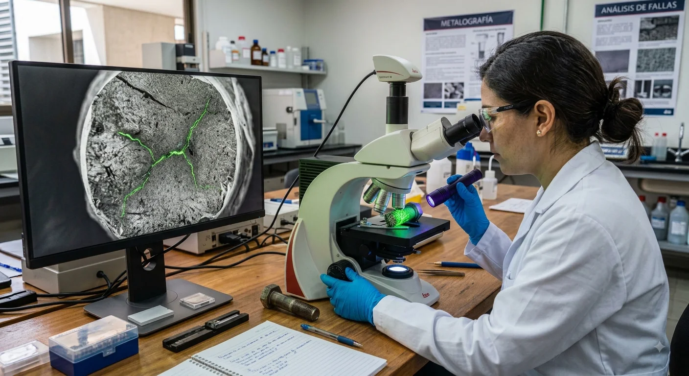 Diagnóstico e inspección de componente industrial